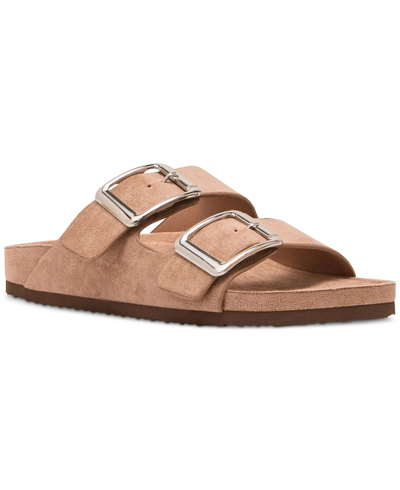 Madden Girl Bodie Buckle Footbed Slide Sandals