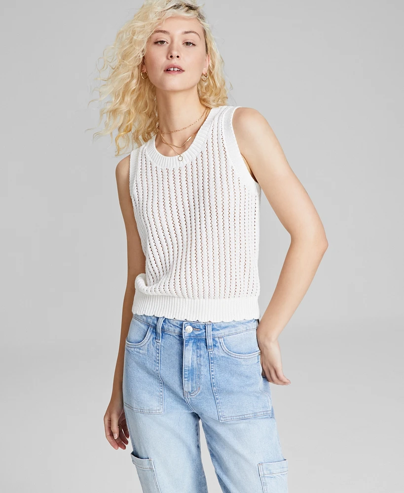 And Now This Women's Scoop-Neck Sleeveless Sweater Tank Top, Created for Macy's