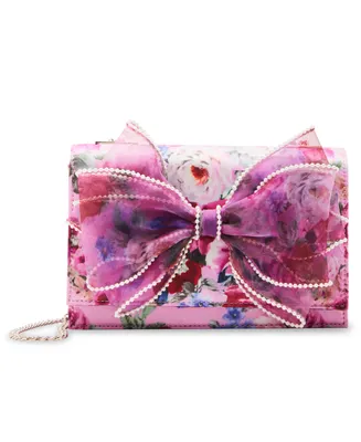 Betsey Johnson Imitation pearl Trimmed Bow Bag