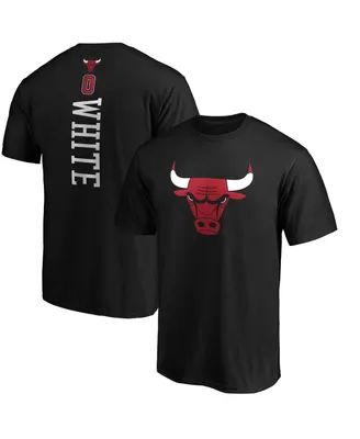 Men's Fanatics Coby White Black Chicago Bulls Playmaker Name and Number Team T-shirt