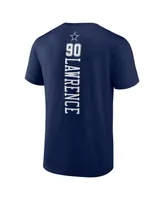 Men's Fanatics DeMarcus Lawrence Navy Dallas Cowboys Playmaker T-shirt