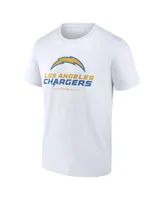 Men's Fanatics White Los Angeles Chargers Team Lockup T-shirt