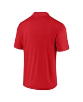 Men's Fanatics Red New York Giants Component Polo Shirt