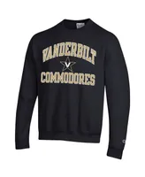 Men's Champion Black Vanderbilt Commodores High Motor Pullover Sweatshirt