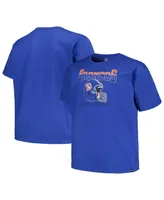 Men's '47 Brand Royal Distressed Denver Broncos Big and Tall Time Lock Franklin T-shirt