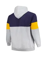 Men's Fanatics Navy, Gold Denver Nuggets Big and Tall Pullover Hoodie