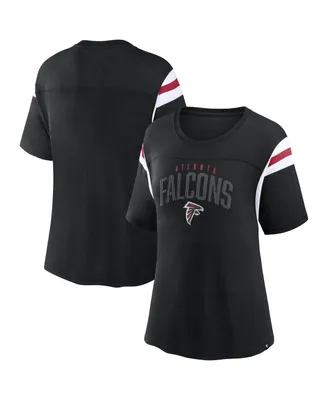 Women's Fanatics Black Atlanta Falcons Classic Rhinestone T-shirt