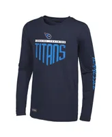 Men's Navy Tennessee Titans Impact Long Sleeve T-shirt