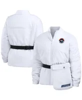 Women's Wear by Erin Andrews White Denver Broncos Packaway Full-Zip Puffer Jacket