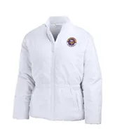 Women's Wear by Erin Andrews White Minnesota Vikings Packaway Full-Zip Puffer Jacket