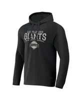 Men's Darius Rucker Collection by Fanatics Black Distressed San Francisco Giants Waffle-Knit Raglan Pullover Hoodie