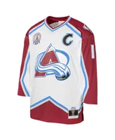 Big Boys Mitchell & Ness Joe Sakic White Colorado Avalanche 2000 Blue Line Player Jersey