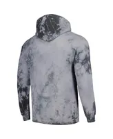 Men's and Women's Stadium Essentials Charcoal Chicago Sky Street Art Dark Crystal Tie-Dye Washed Pullover Hoodie