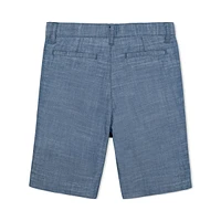 Hope & Henry Boys' Organic Cotton Chambray Short, Infant