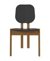 Manhattan Comfort Gales -Piece Mdf Dining Chair With Solid Wood Legs