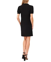 CeCe Women's Short Sleeve Knit Polo Dress