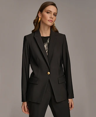 Donna Karan Women's One Button Blazer