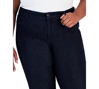 Style & Co Plus High-Rise Straight-Leg Jeans, Created for Macy's