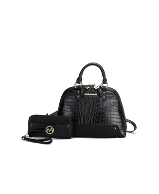 Mkf Collection Nora Premium Croco Satchel Bag by Mia k.