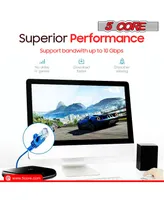 5 Core Cat 6 Ethernet Cable Long Computer Internet Cables WiFi RJ45 Cord for Gaming
