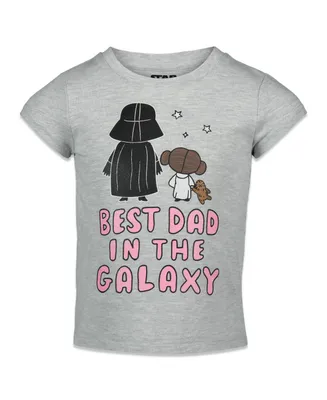 Star Wars Darth Vader Princess Leia Girls Graphic T-Shirt Toddler| Child