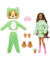 Barbie Cutie Reveal Costume-Themed Series Doll and Accessories with 10 Surprises, Puppy as Frog