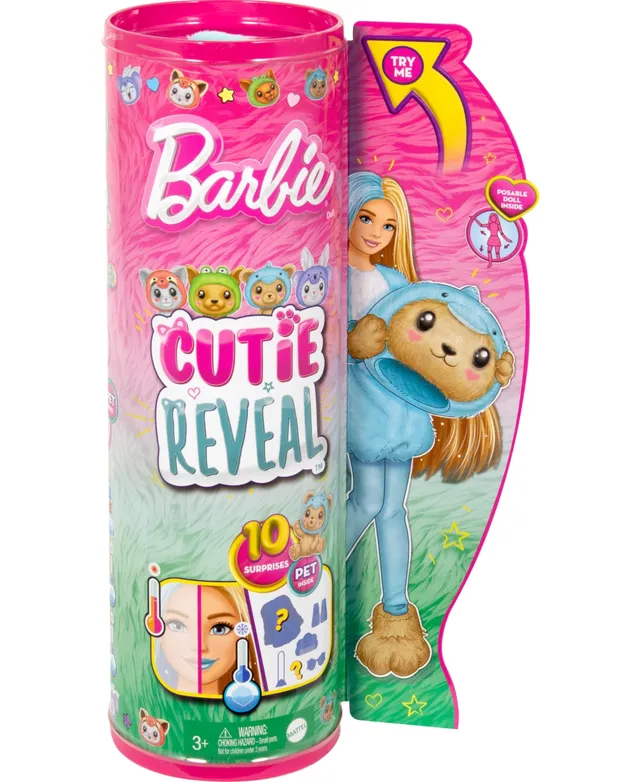 Barbie Cutie Reveal Costume-Themed Series Doll and Accessories with 10  Surprises