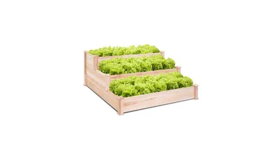 3 Tier Wooden Raised Garden Flower Vegetables Bed