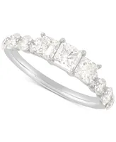 Diamond Princess-Cut Three Stone Engagement Ring (2 ct. t.w.) in 14k White Gold