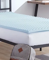 ProSleep Back to Campus 1.5" Convoluted Gel-Infused Memory Foam Mattress Topper, Twin Xl, Created for Macy's