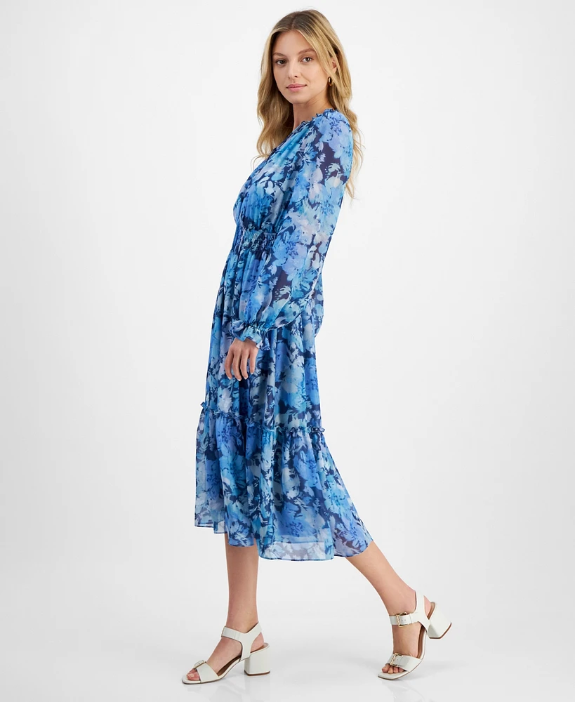 Lucy Paris Women's Trina Floral-Print Midi Dress