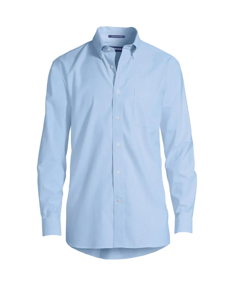 Lands' End Big & Tall Traditonal Fit Solid No Iron Supima Oxford Dress Shirt  | Connecticut Post Mall