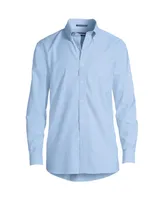 Lands' End Big & Tall Traditonal Fit Solid No Iron Supima Oxford Dress Shirt