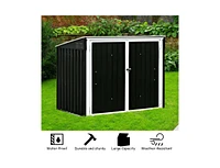 Horizontal Storage Shed 68 Cubic Feet for Garbage Cans