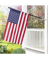 Evergreen White Painted Aluminum Adjustable Flag Pole Bracket Flag Pole Hardware for The Home