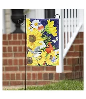 Sunflower Glory Garden Suede Flag