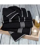 Lavish Home 27.5 x 53 in. Rio 100 Percent Cotton Towel Set