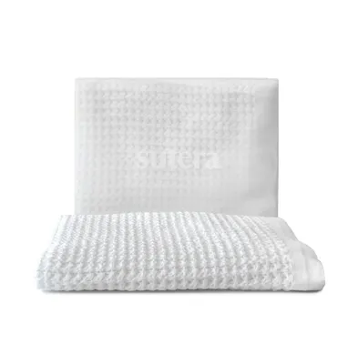 Sutera Silver thread Bath Towel - White