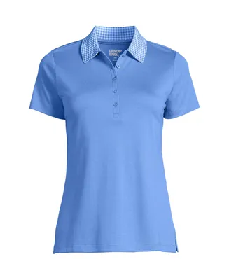 Lands' End Women's Tall Supima Cotton Polo