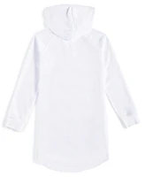 Id Ideology Big Girls Mesh Long-Sleeve Hooded Cover-Up, Created for Macy's