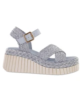 Mia Women's Zamara Raffia Wedge Sandals