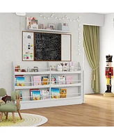 3-Tier Bookshelf with 2 Anti-Tipping Kits for Books and Magazines