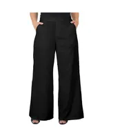 Women's Plus High Waist Wide Leg Pants