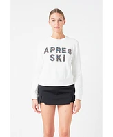 Women's Apres Ski Embellished Sweatshirt