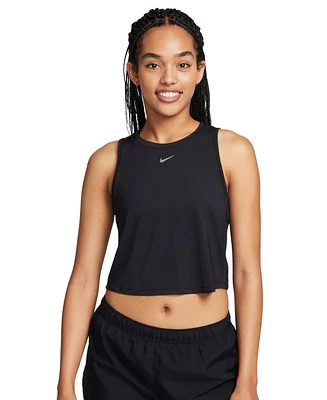Nike Women's Solid One Classic Dri-fit Cropped Tank Top