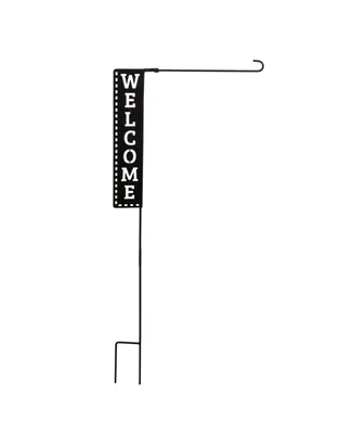 Evergreen Flag Welcome Laser Cut Garden Flag Stand Durable Outdoor Flag Hardware