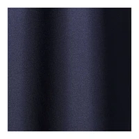 Sydnee Navy with Silver Trim Large Drum Lamp Shade 14" Top x 16" Bottom x 11" Slant (Spider) Replacement with Harp and Finial
