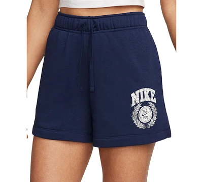 Nike Women's Sportswear Club Fleece Mid-Rise Pull-On Shorts