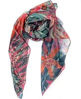 I.n.c. International Concepts Women's Jungle-Print Oversized Square Scarf, Created for Macy's