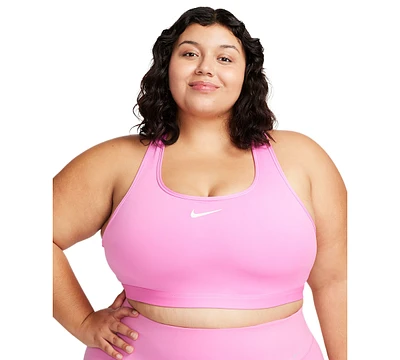 Nike Plus Active Medium-Support Padded Logo Sports Bra